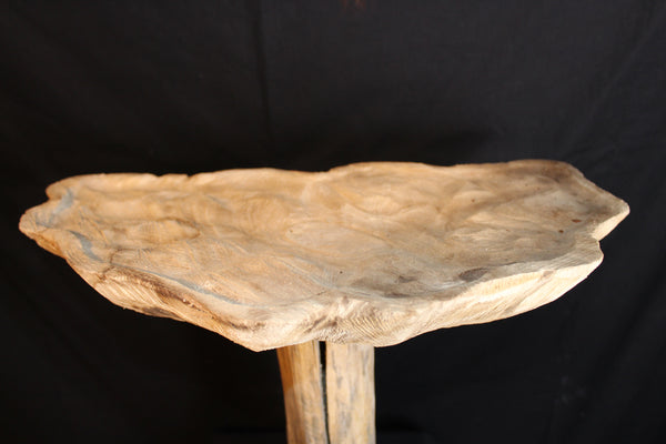 Deco houten paddestoel