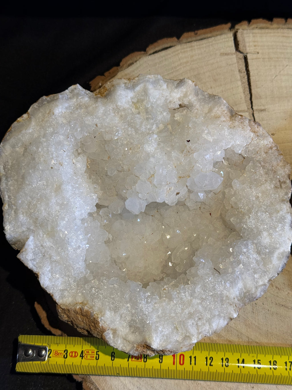 Bergkristal geode – 2 helften – 18 cm – 3,3 kg
