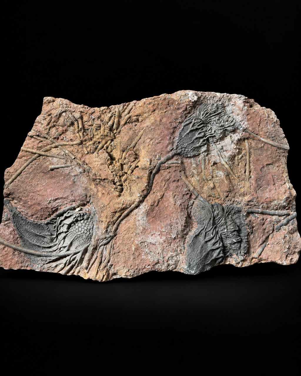 Crinoïden fossiel – Scyphocrinus elegans – Marokko – 45 cm