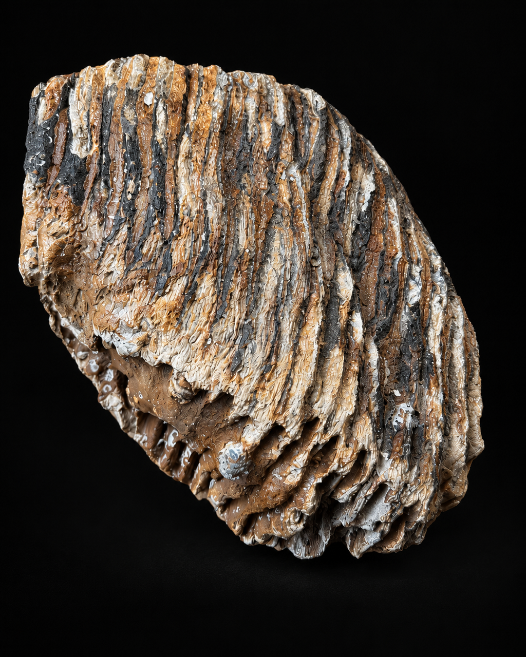 Grande molaire de mammouth de la mer du Nord – 4,9 kg – 22 cm