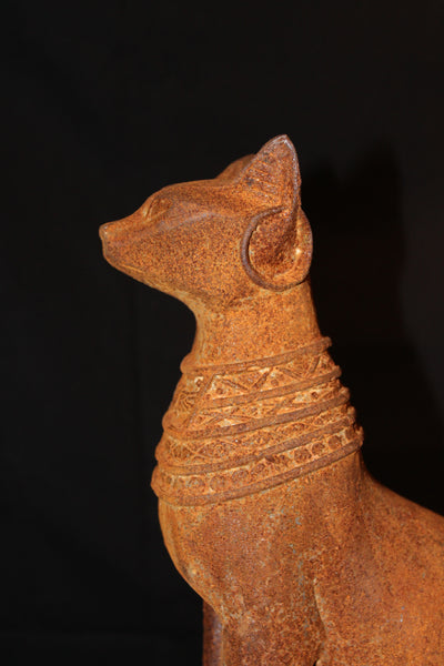 Beeld - Statue: Egyptische kat / Chat Egyptien : Bastet vruchtbaarheidsgodin